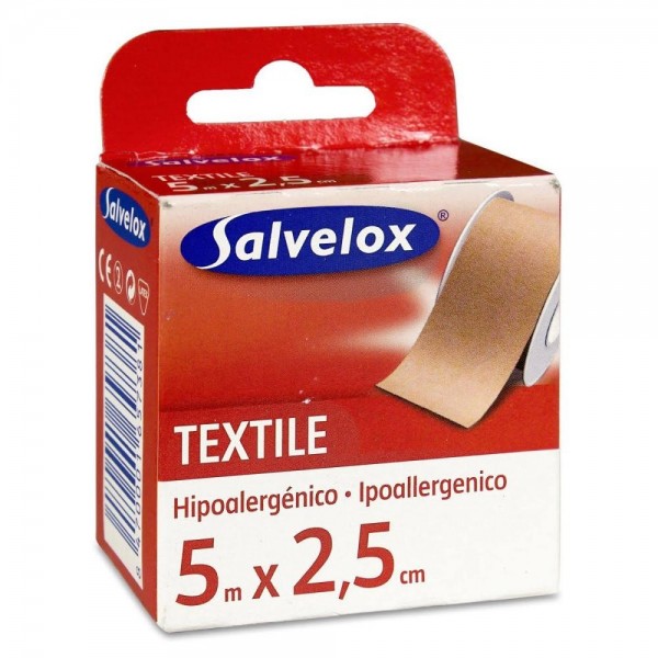salvelox esparadrapo 5 m x 25 cm