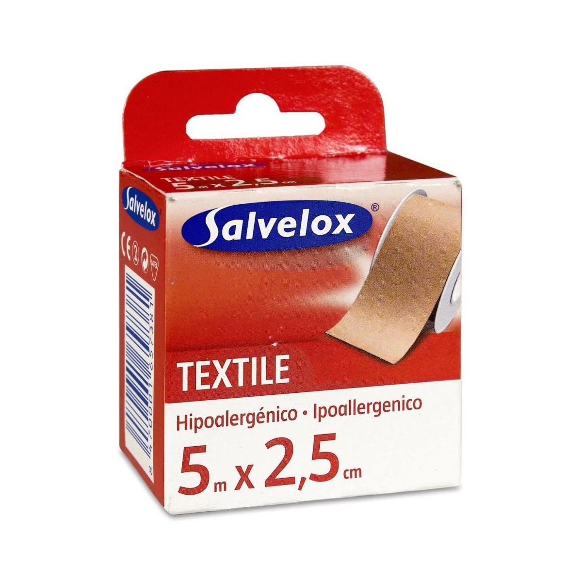 salvelox esparadrapo 5 m x 25 cm