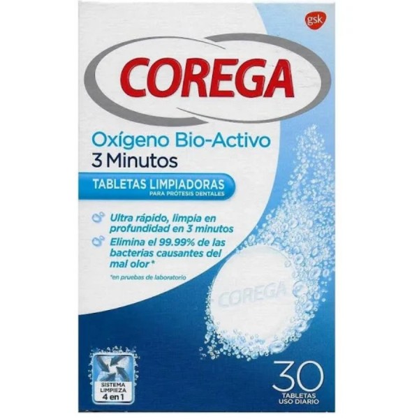 corega oxigeno bio activo 30 tabletas