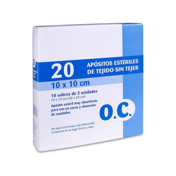 oc compresa esteril tejido sin tejer 20 cm x 20 10 sobres