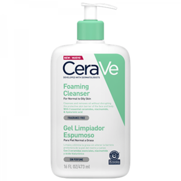 cerave gel limpiador espumoso 473 ml