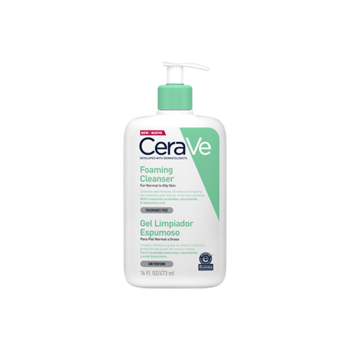 cerave gel limpiador espumoso 473 ml