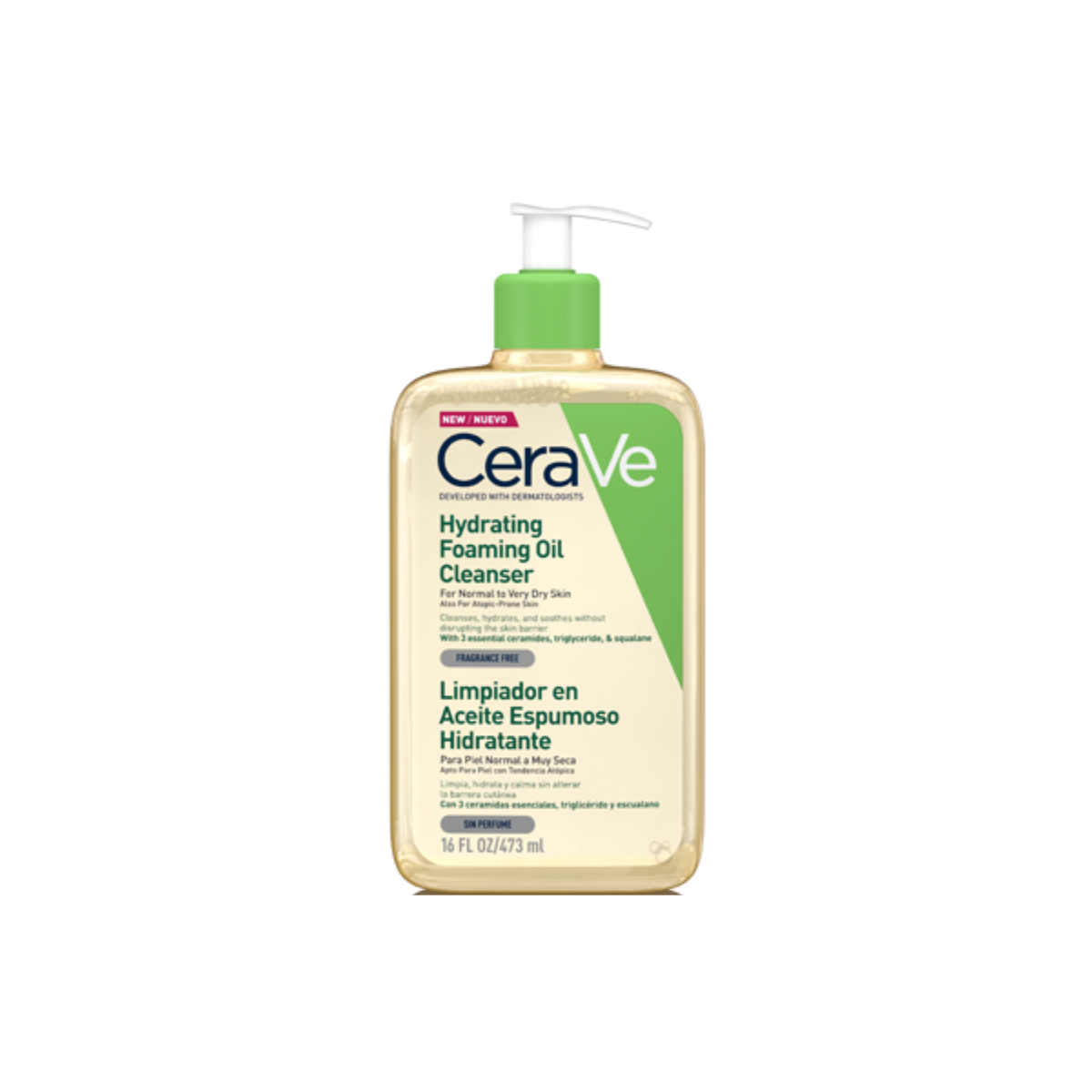 aceite limpiado espumoso 473ml