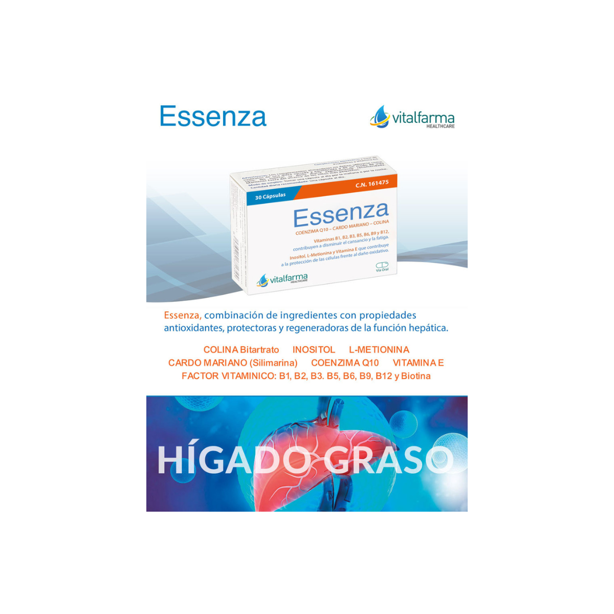 Essenza 30 Cápsulas Vitalfarma
